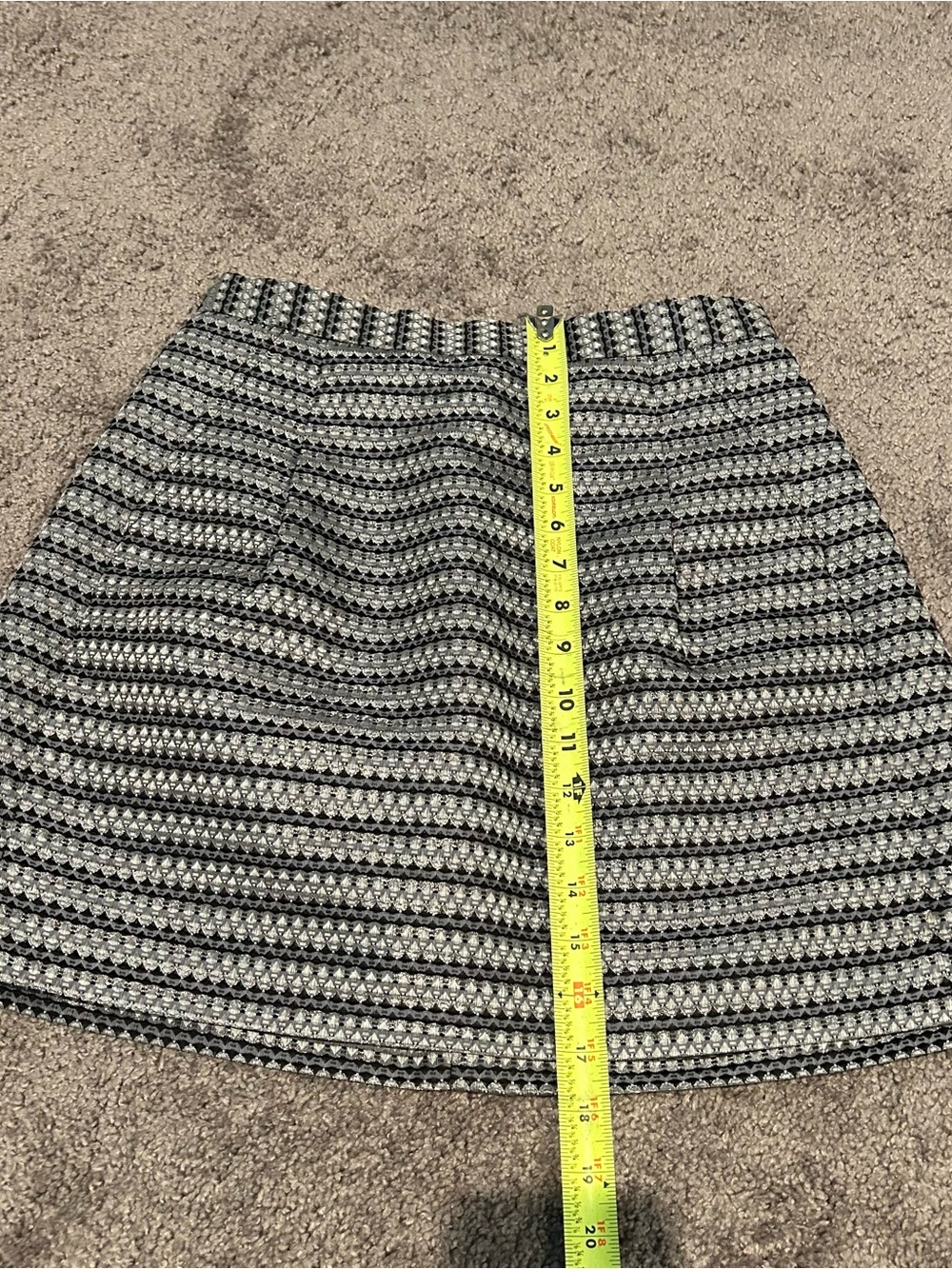 BCBGMaxAzria Black and White Mini Skirt